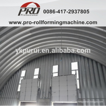 Yingkou PRO construcción de arco de tornillo de construcción que hace la máquina / techo de arco formando la máquina